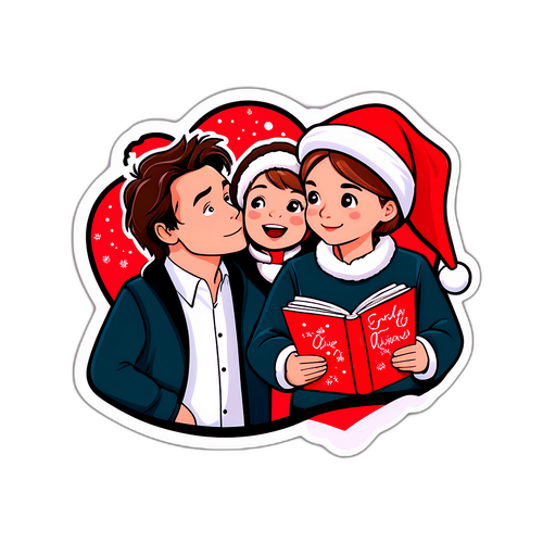 Schattige en Speelse Sticker van 'Love Actually'
