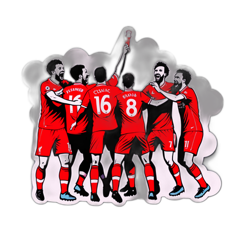 Wachezaji wa Liverpool wakisherehekea goli dhidi ya Stoke City