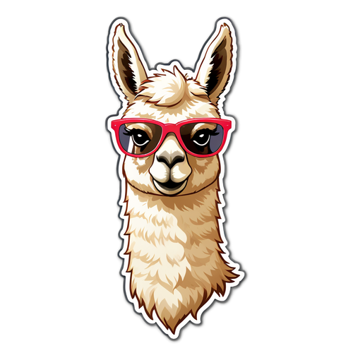 Cool Llama Sticker