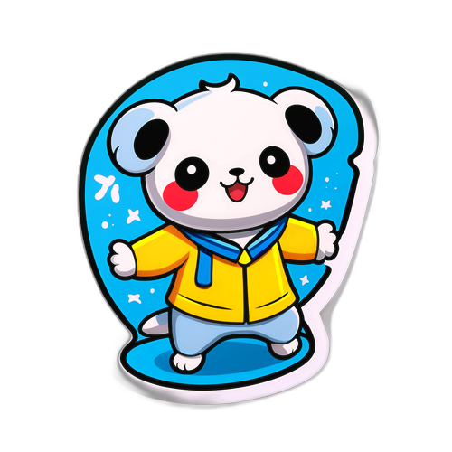 Cheerful Panda Character