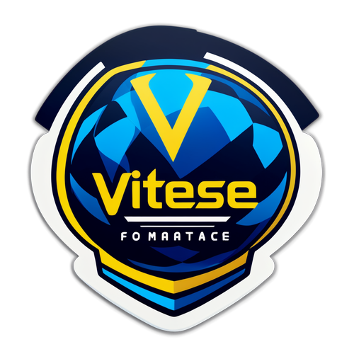 De Vitesse Logo Sticker: Voel de Spanning van de Voetbalwedstrijd!