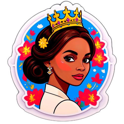 Elegant klistremerke med Ingrid Alexandra