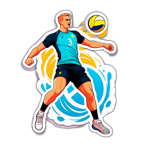 Wzór naklejki: Aleksander Śliwka w akcji