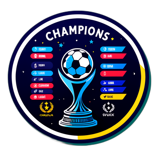 Minh họa chiến lược bóng đá với 'Kết quả Champions League'