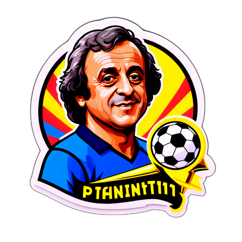 Autocollant inspiré par Platini