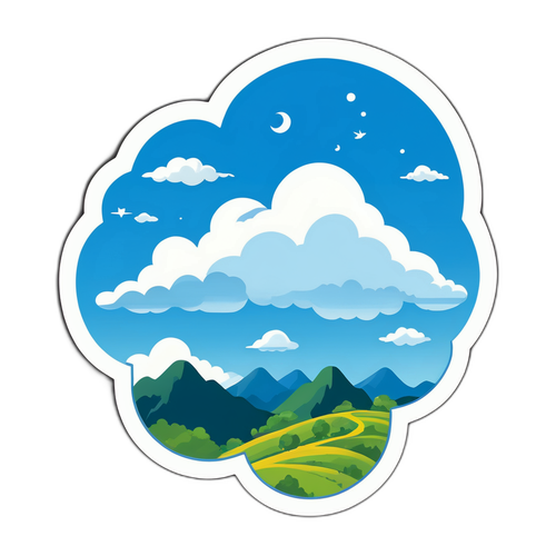 Trời Xanh và Mây Trắng