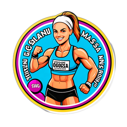 Motiverende Atletisk klistremerke av Jørgine Massa Vasstrand