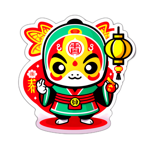 传统节日主题的“福”字与灯笼元素