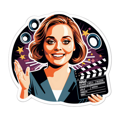 Stylisierte Aufkleber von Adele Neuhauser