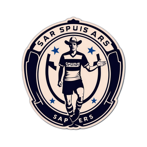 Sticker vintage des Spurs avec des joueurs emblématiques
