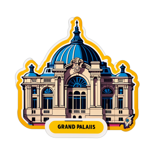 Fedezd Fel a Grand Palais Bűvös Szépségét! Művészeti Sticker, Ami Megváltoztatja az Életed!