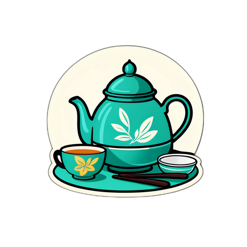 茶文化贴纸