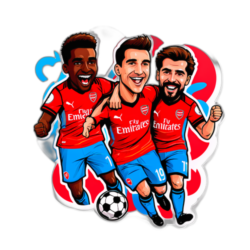 Stiker Pertandingan Bola Sepak Kelab Brugge vs Arsenal