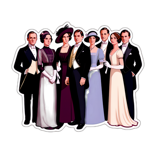 Vintage tyyli Downton Abbey -juliste