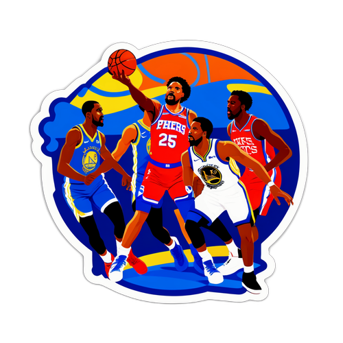 Intensité du Match de Basketball entre les 76ers et les Warriors