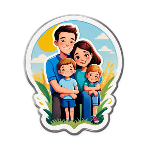 Sticker Keluarga dan Kasih Sayang