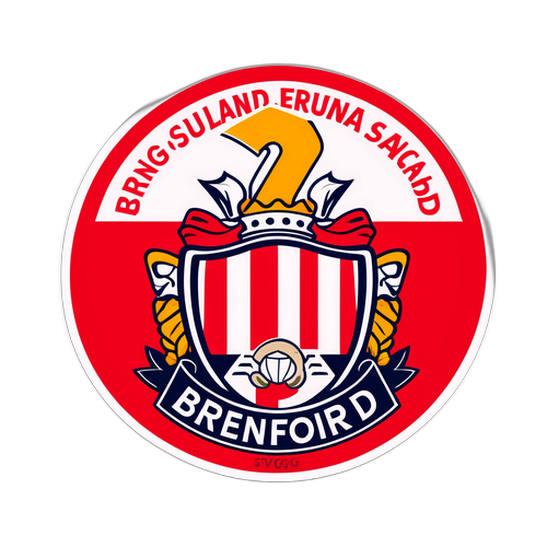 Sticker energic Brentford - Sunderland