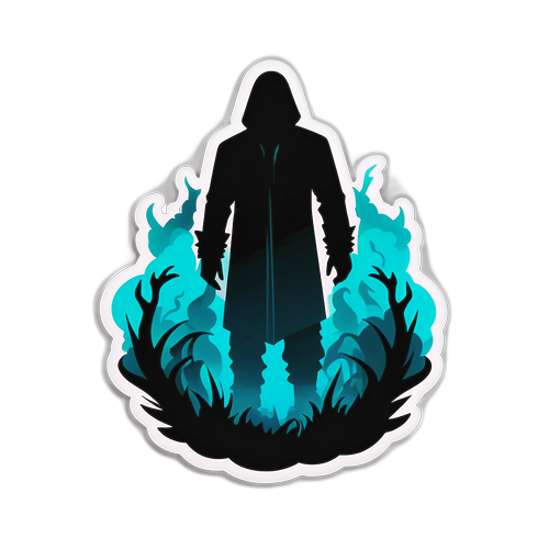 안개 속으로 사라지는 신비로운 인물