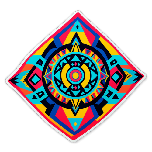 Geometric Tribal Aztec Pattern Sticker