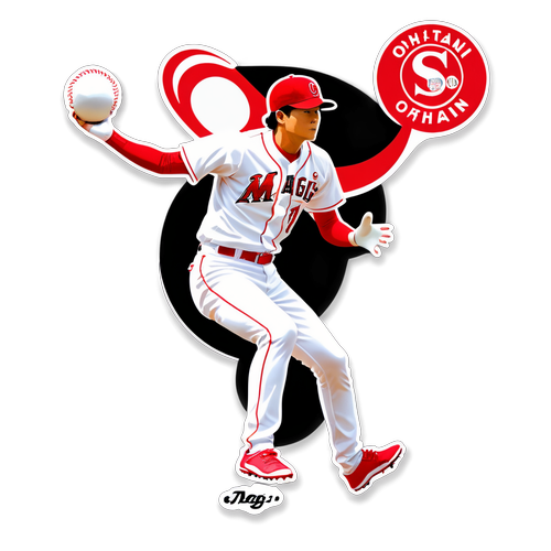 Shohei Ohtani Pitching Motion Sticker