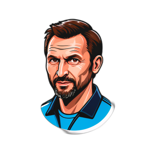 Sticker af Popovic med taktisk spillebog