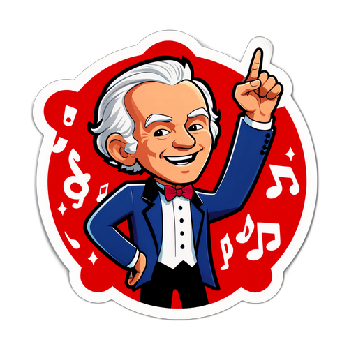 Наклейка с музыкой