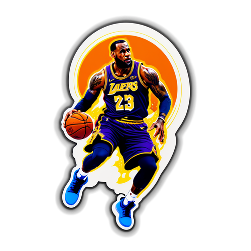 Dynamic Sticker ni LeBron James sa Slam Dunk