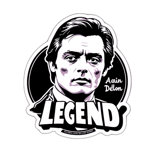 Samolepkový Alain Delon - Legenda