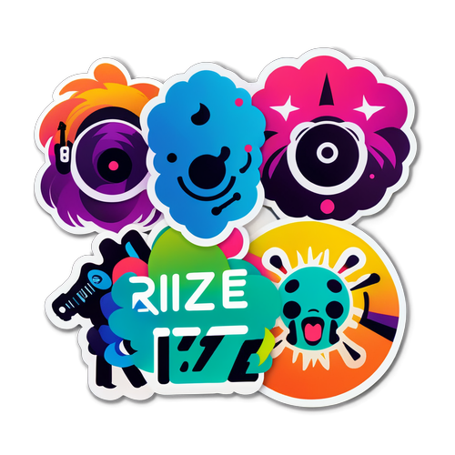 RIIZE 音樂魅力！這些五彩繽紛的貼紙一定會讓你心動不已！