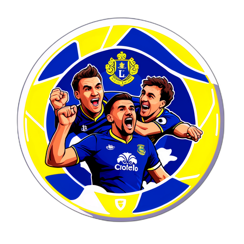 Egy izgalmas pillanat az Everton–Leeds mérkőzésen