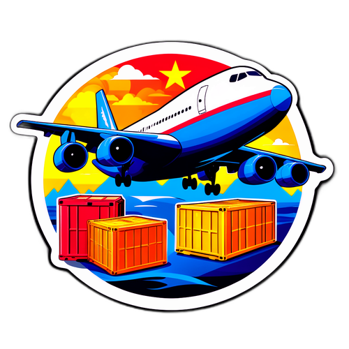 Pelekat Pesawat Kargo Rusia