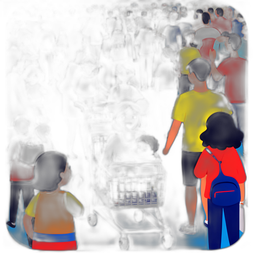 母亲在宜家购物