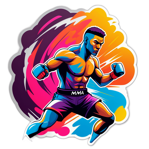 Ein MMA-Kämpfer im Oktagon