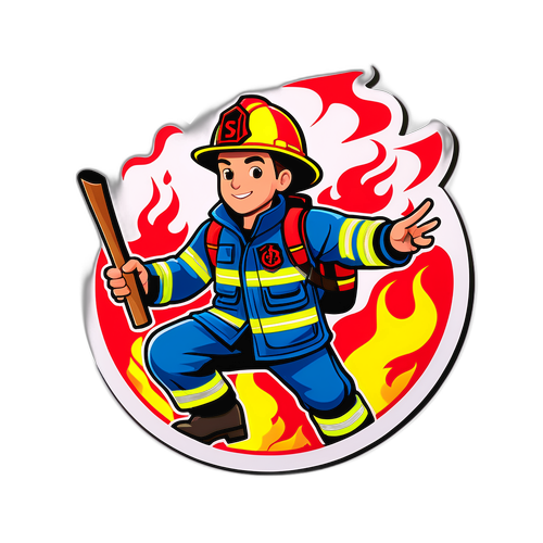 防火意識紀念貼紙