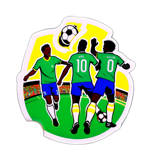 Ζωντανό αυτοκόλλητο ποδοσφαίρου