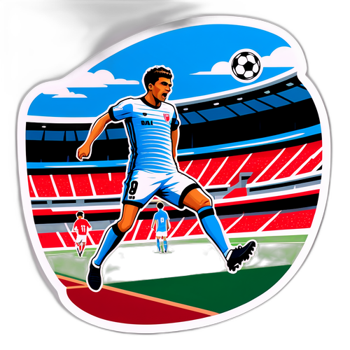 Sticker ya Mchezaji wa Bari FC akifunga Goli