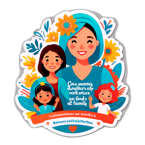 励志母亲成就贴纸