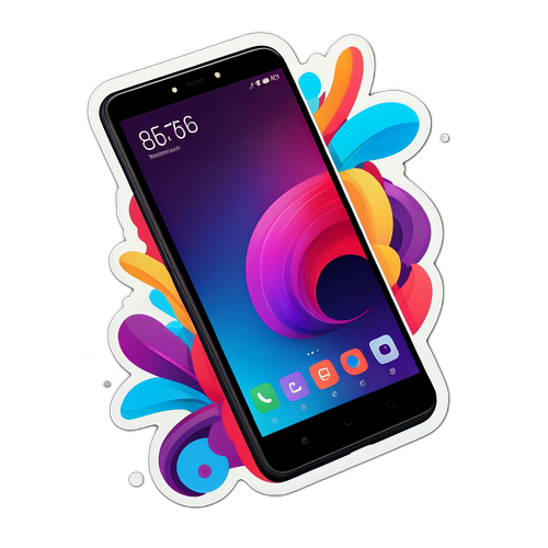 Animadong Sticker ng Futuristic Smartphone