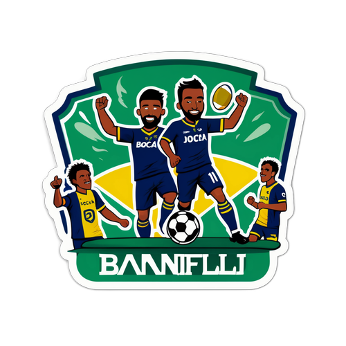 Stiker Pertandingan Boca Juniors vs Banfield