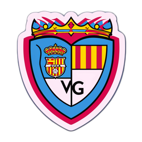 Grafika zápasu Celta Vigo a Barcelony s fanoušky