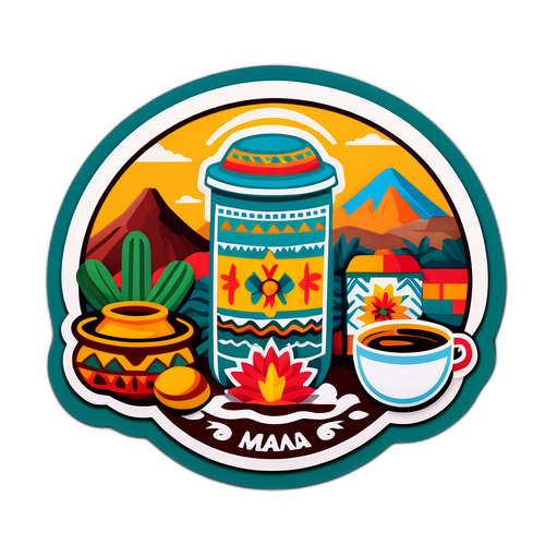 Santa Fe Inspired Sticker with Traditional Tolima Items