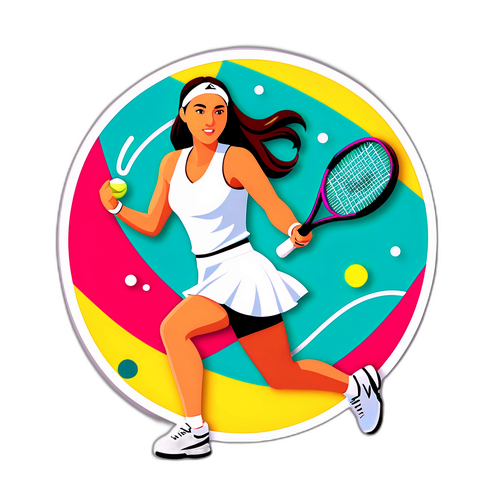 Джессіка Пегула на стильному фоні