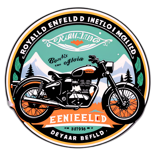 रॉयल एनफील्ड मोटरसाइकिल स्टिकर