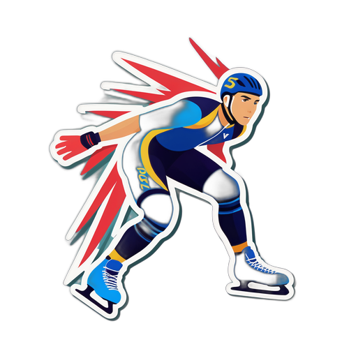 运动精神：速度滑冰运动员