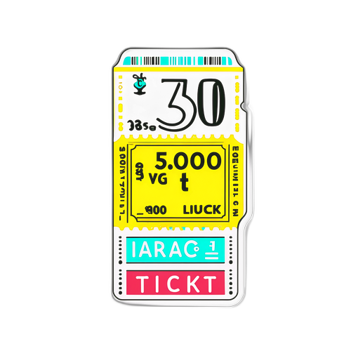 Desenho alegre do bilhete Lotofácil 3500