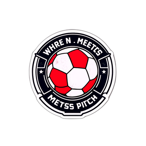 Sticker tematic de fotbal vintage