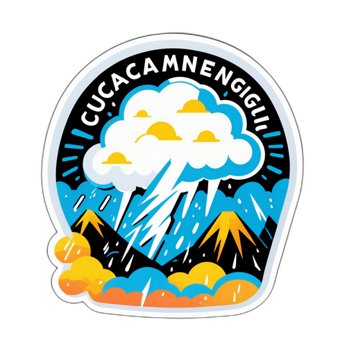 Cuaca Menggigil! - Stiker Cuaca Petir