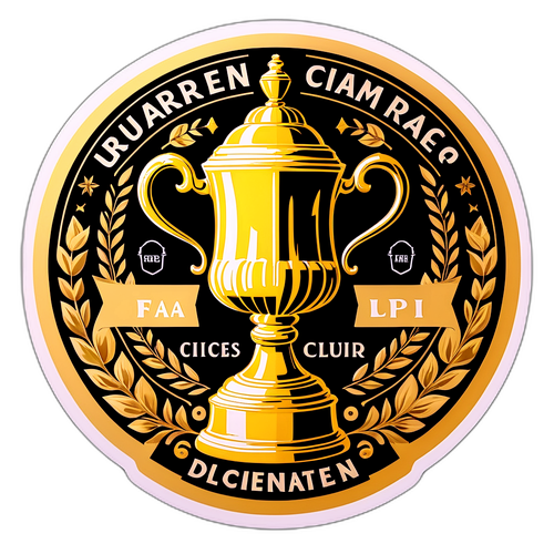 FA Cup Trofæ med Vinderes Navne