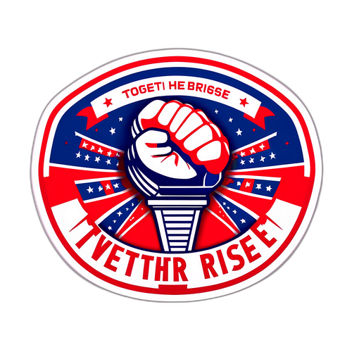 Huy hiệu động lực 'Cùng nhau, Chúng ta Vươn Lên'