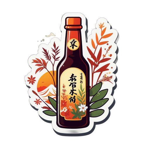 薬味酒のデフォルメデザイン